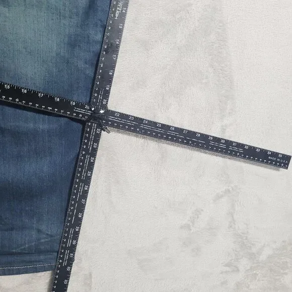 Levi's 502 Jeans Mens 48x32 Blue Wash Tapered Zip Fly Stretch Denim Big & Tall - Picture 4 of 13